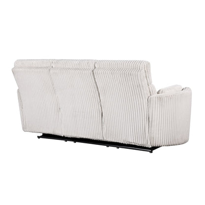 Radius - Mega Ivory Power Reclining Sofa and Two Recliners