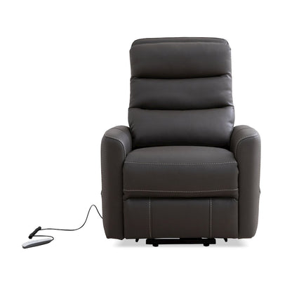 Hercules-Haze Power Lift Recliner with Articulating Headrest