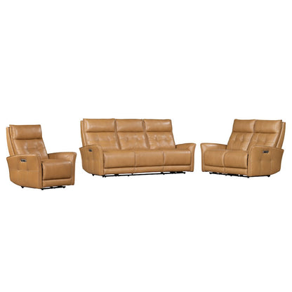 Gershwin - Lucca Butterscotch Power Reclining Sofa Loveseat and Recliner