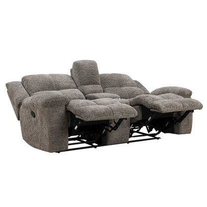 Buster Cabot Stone Manual Reclining Sofa Loveseat and Recliner
