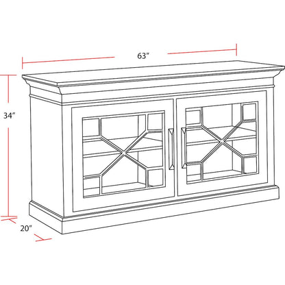 Parker House Sundance - Sandstone 63 In.Tv Console
