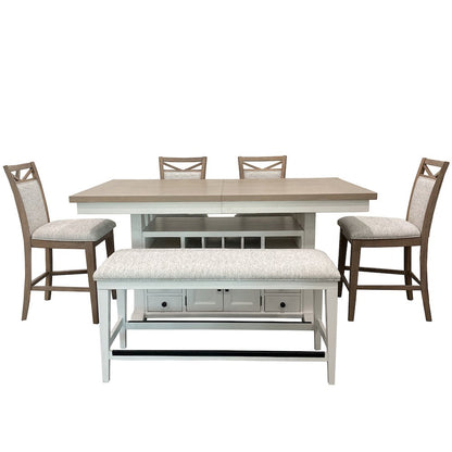 Modern Dining Upholstered Counter Chair Two Pack