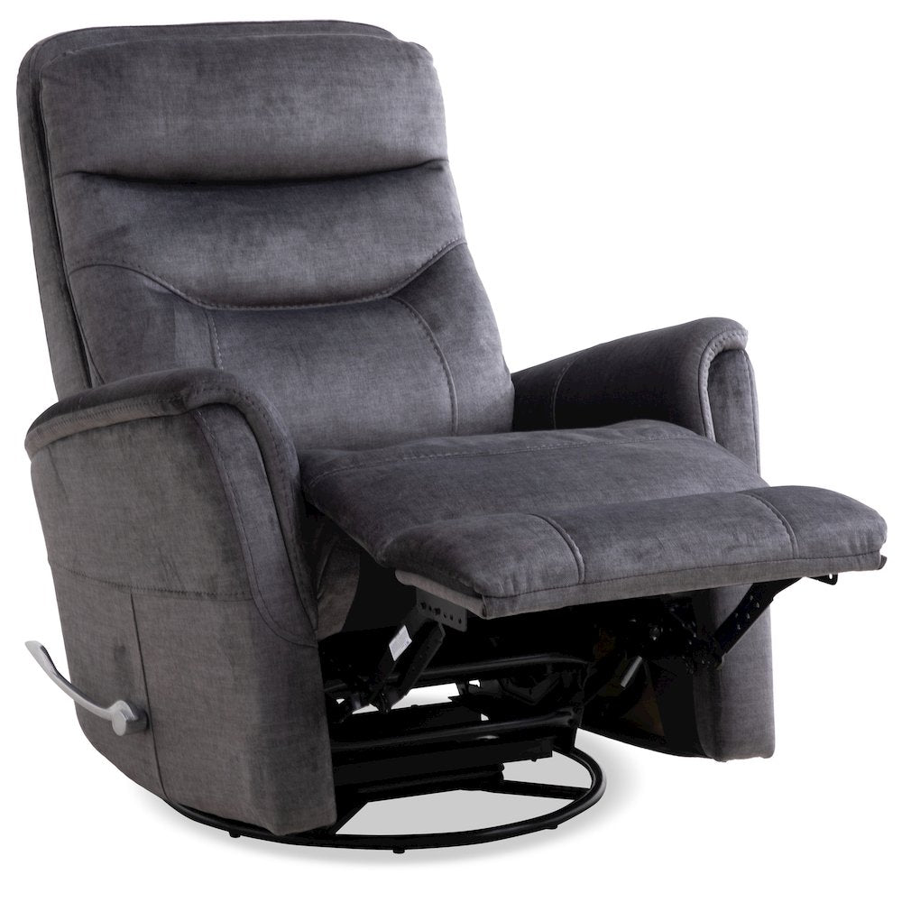 Gemini - Capri Charcoal Swivel Glider Recliner