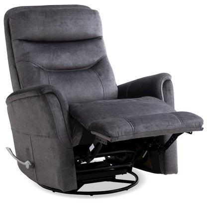 Gemini - Capri Charcoal Swivel Glider Recliner