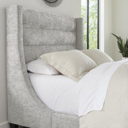 Jacob - Luxe Light Grey King Bed