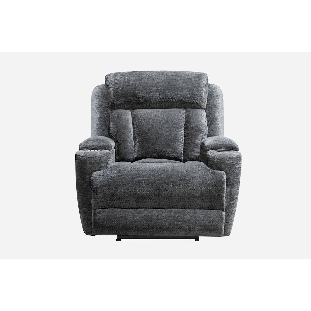 Dalton - Lucky Charcoal Power Recliner