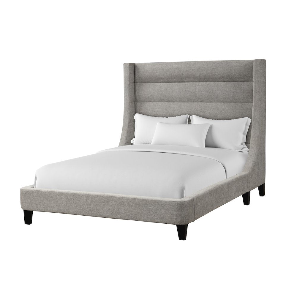Jacob - Luxe Light Grey King Bed