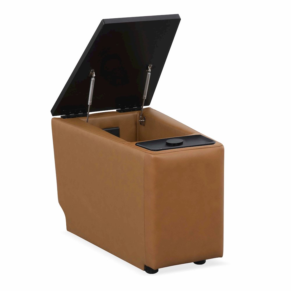 Phoenix Autumn Caramel Zero Gravity Power 3 Seat Home Theater Seating with 2