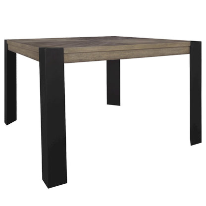 Cedar Fork - Dining 54 in. Square Counter Table with 4 counter stools