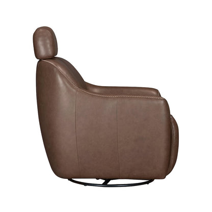 Miles Renaissance Tobacco Swivel Gliding Accent Chair Two Pack