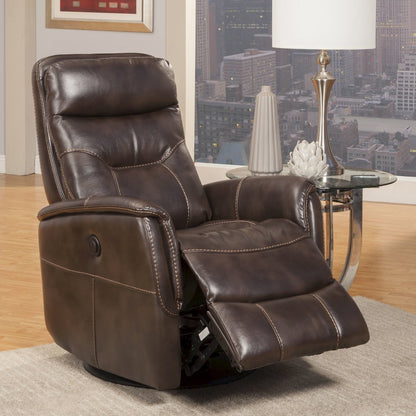 Gemini - Truffle Power Swivel Glider Recliner