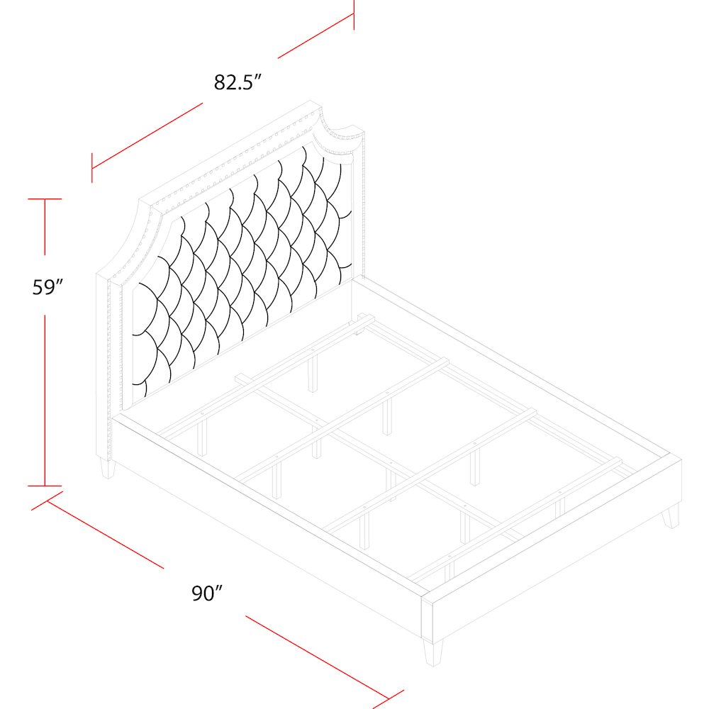 Jasmine - Flannel King Bed