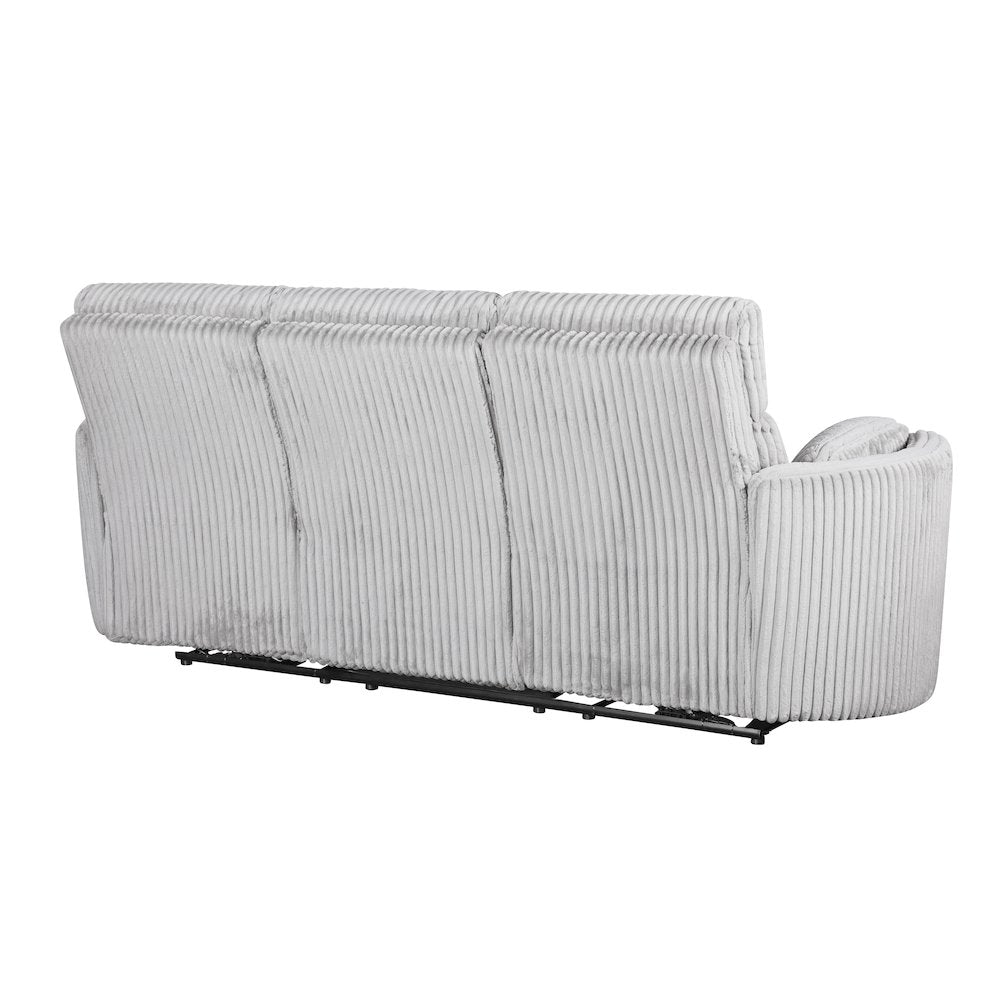 Radius - Mega Grey Power Reclining Sofa and Two Recliners
