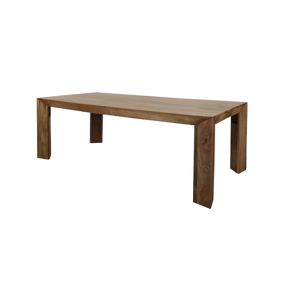 Downtown Dining 86 In. Rectangular Dining Table With 4 Upholstered Chairs