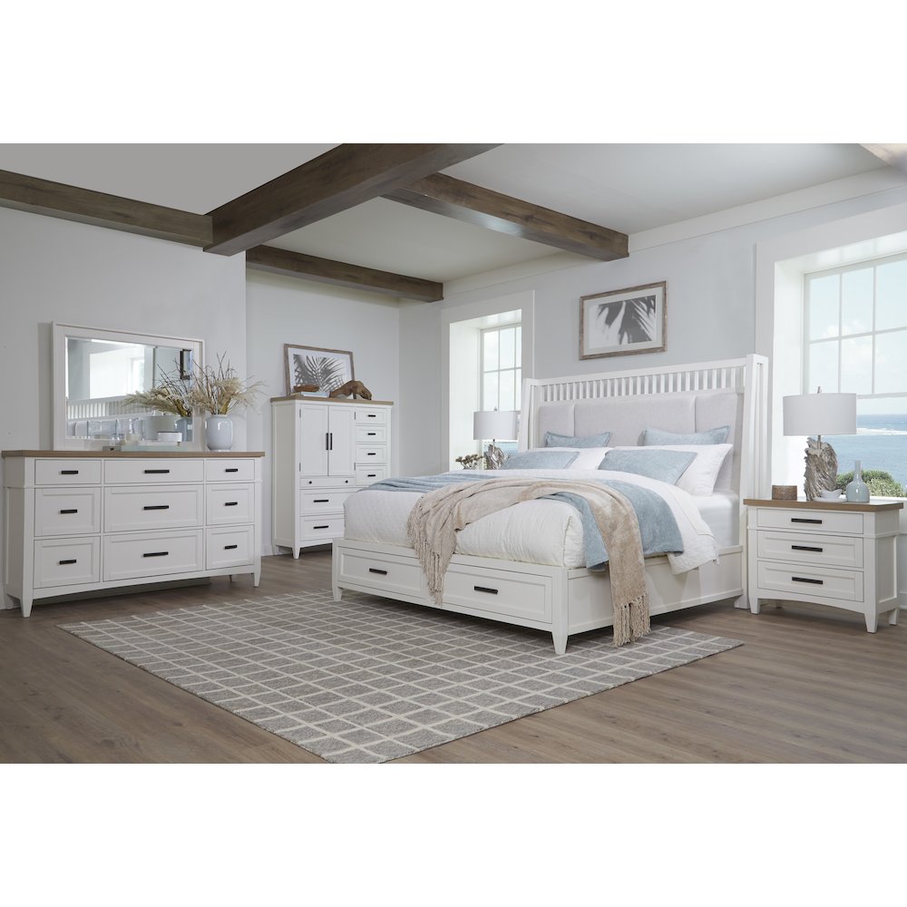 Modern Bedroom Queen Shelter Bed