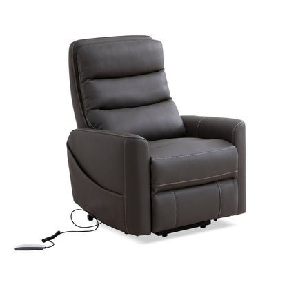Hercules-Haze Power Lift Recliner with Articulating Headrest