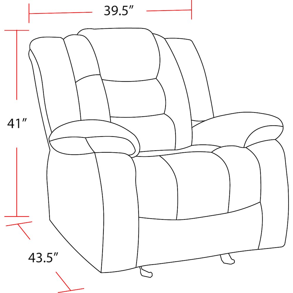 Bolton - Misty Storm Glider Recliner