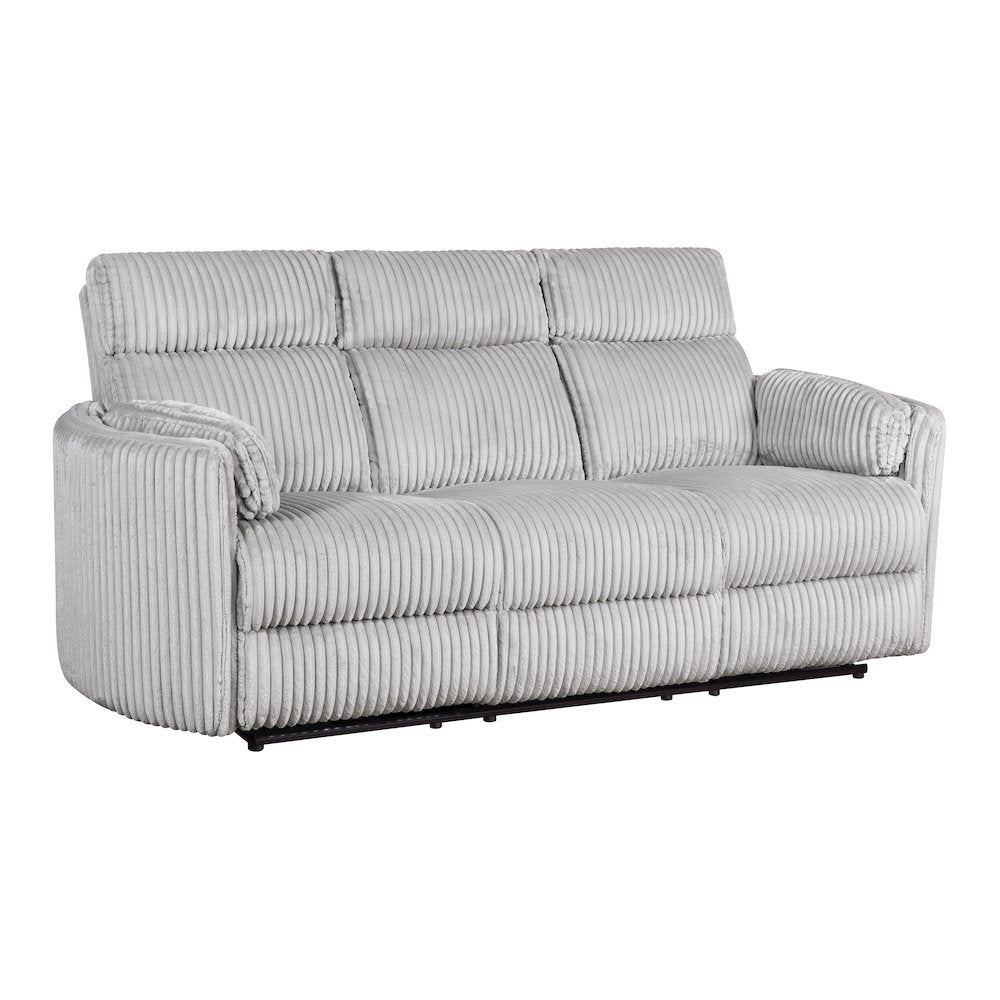 Radius - Mega Grey Power Reclining Sofa and Two Recliners