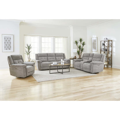 Richland - Bristol Grey Power Recliner Two Pack
