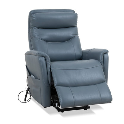 Gemini - Softy Azure Power Lift Recliner with Articulating Headrest