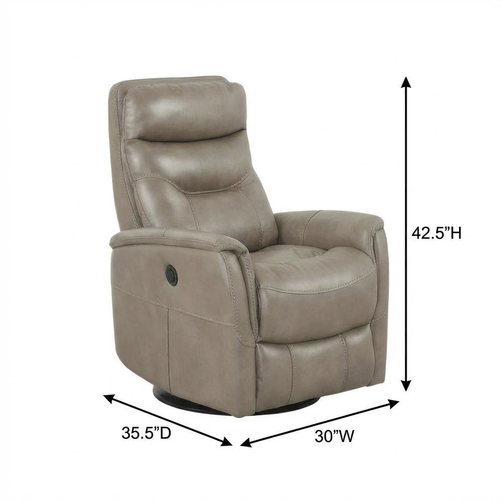 Gemini - Linen Power Swivel Glider Recliner Two Pack
