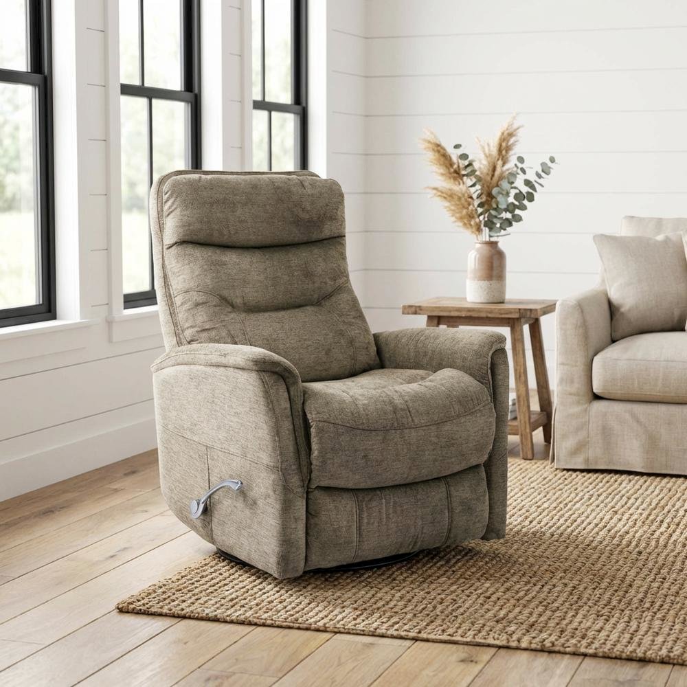 Gemini - Heather Swivel Glider Recliner Two Pack