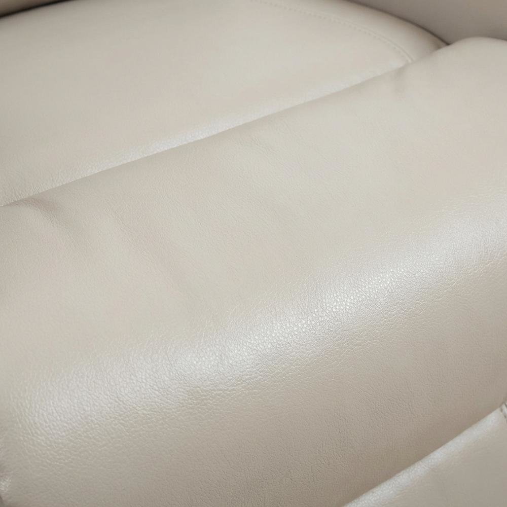 Gemini - Softy Ivory Power Lift Recliner with Articulating Headrest