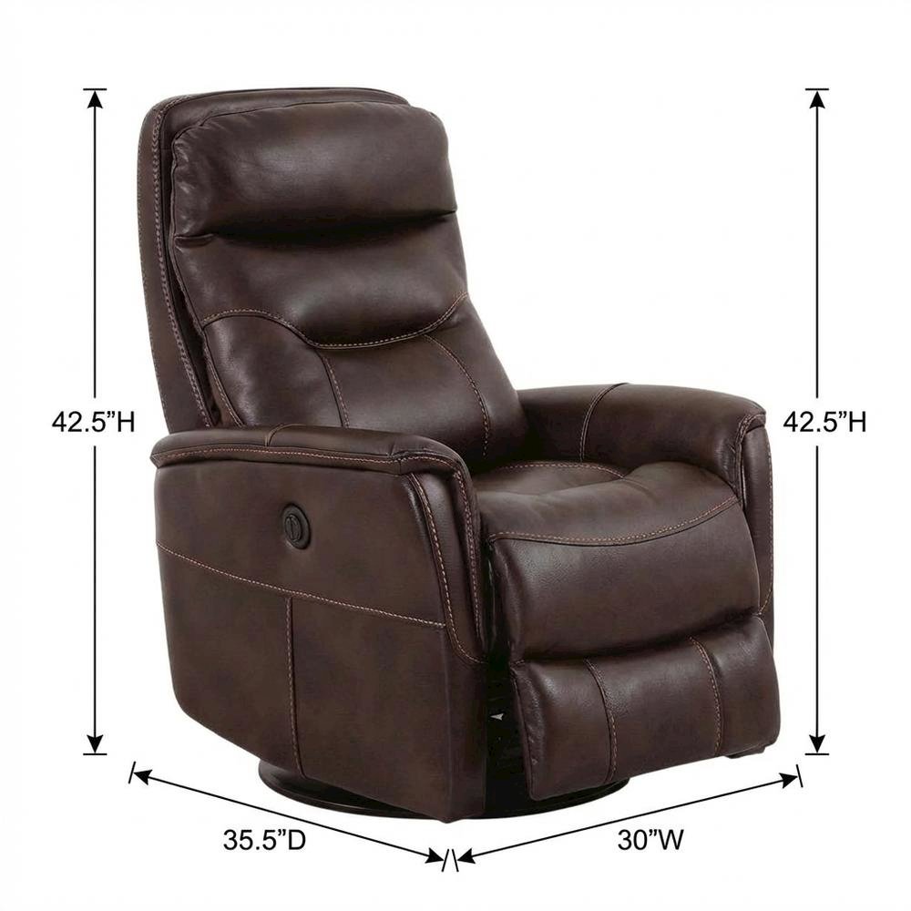 Gemini - Truffle Power Swivel Glider Recliner