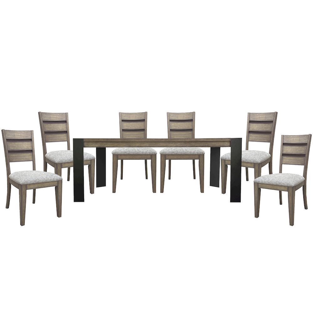 Cedar Fork - Dining 78 in. with 6 ladderback chairs