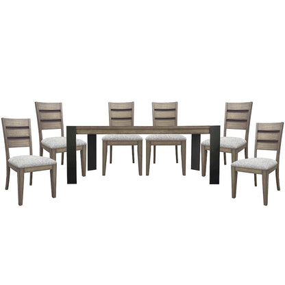 Cedar Fork - Dining 78 in. with 6 ladderback chairs