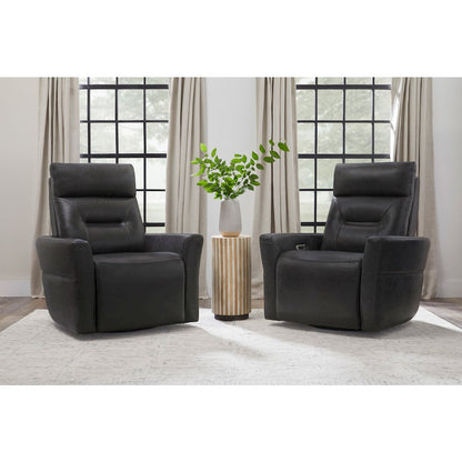 Remmington - Vintage Slate Power Swivel Glider Recliner P2 Two Pack