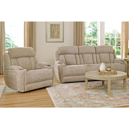 Dalton - Lucky Fawn Power Reclining Sofa and Recliner
