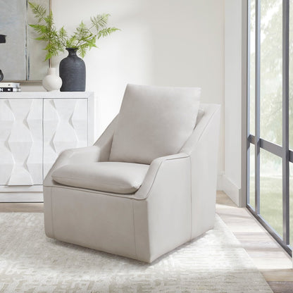 Asher - Steamboat Ice Swivel Accent Chair