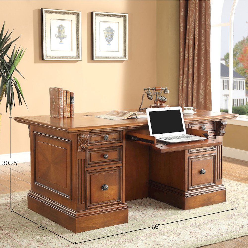Parker House Huntington Executive Left Desk Pedestal