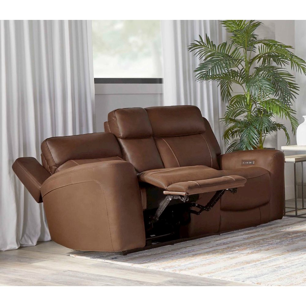 Calgary - Autumn Umber Power Reclining Sofa and Loveseat