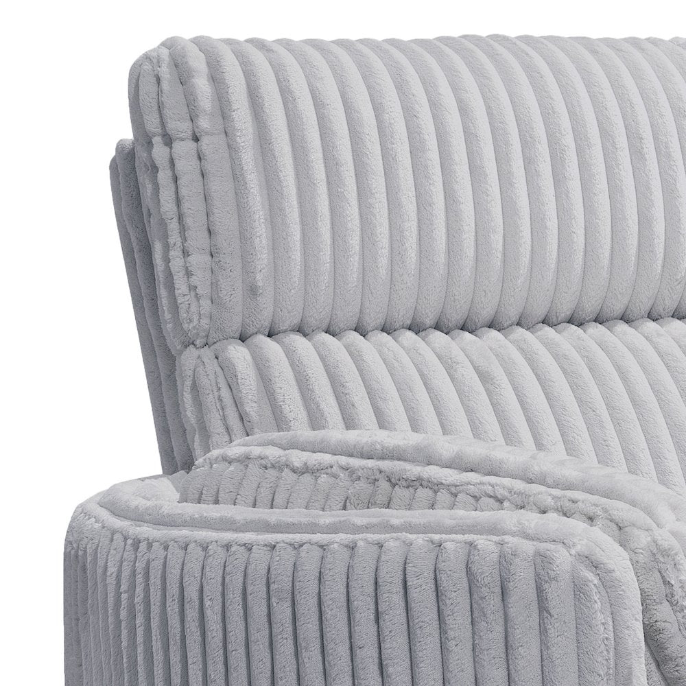 Radius - Mega Grey Power Reclining Sofa and Two Recliners
