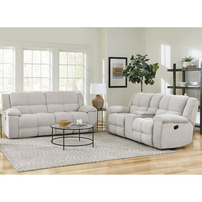 Buster - Opal Taupe Manual Reclining Sofa and Loveseat