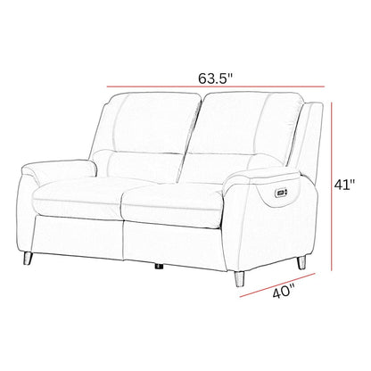 Austin - Caramel Cream Power Reclining Sofa and Loveseat
