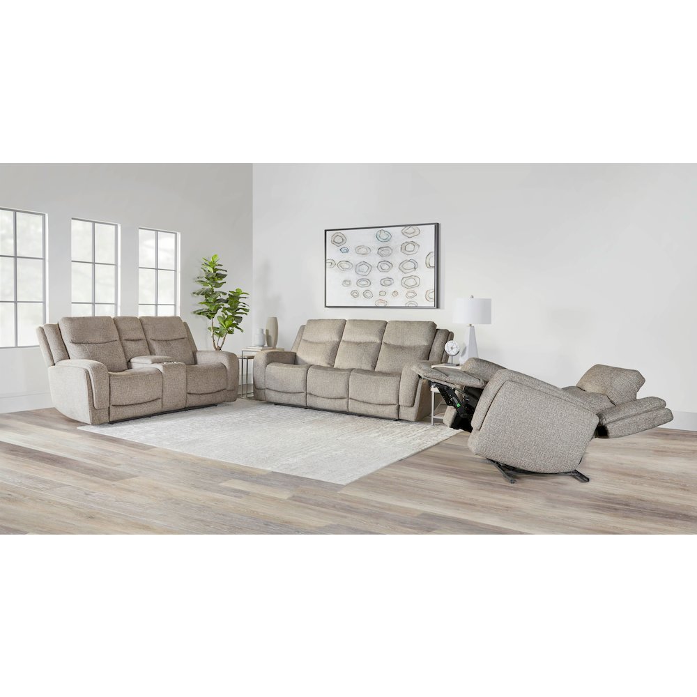 Penfield - Frappe Power Zero G Console Loveseat with Heat, Massage & Speaker P3