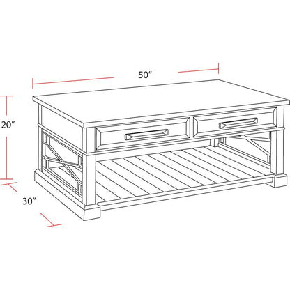 Sundance - Smokey Grey Cocktail Table with 2 Chairside Tables