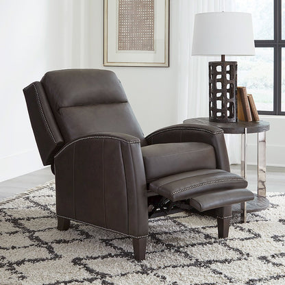 Vermont - Slate Noire Manual Pushback Recliner