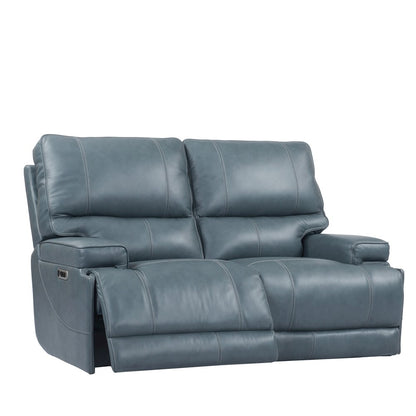 Whitman - Verona Azure - Powered By Freemotion Power Reclining Sofa and Loveseat