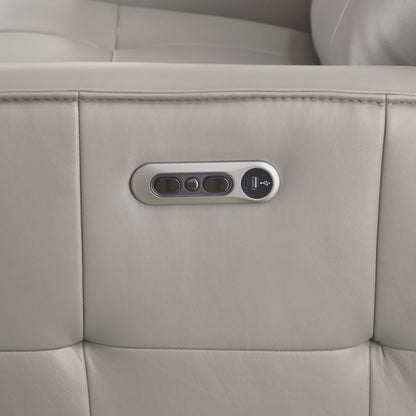 Parker Living Canterbury - Pewter Power Reclining Zero Gravity Sofa