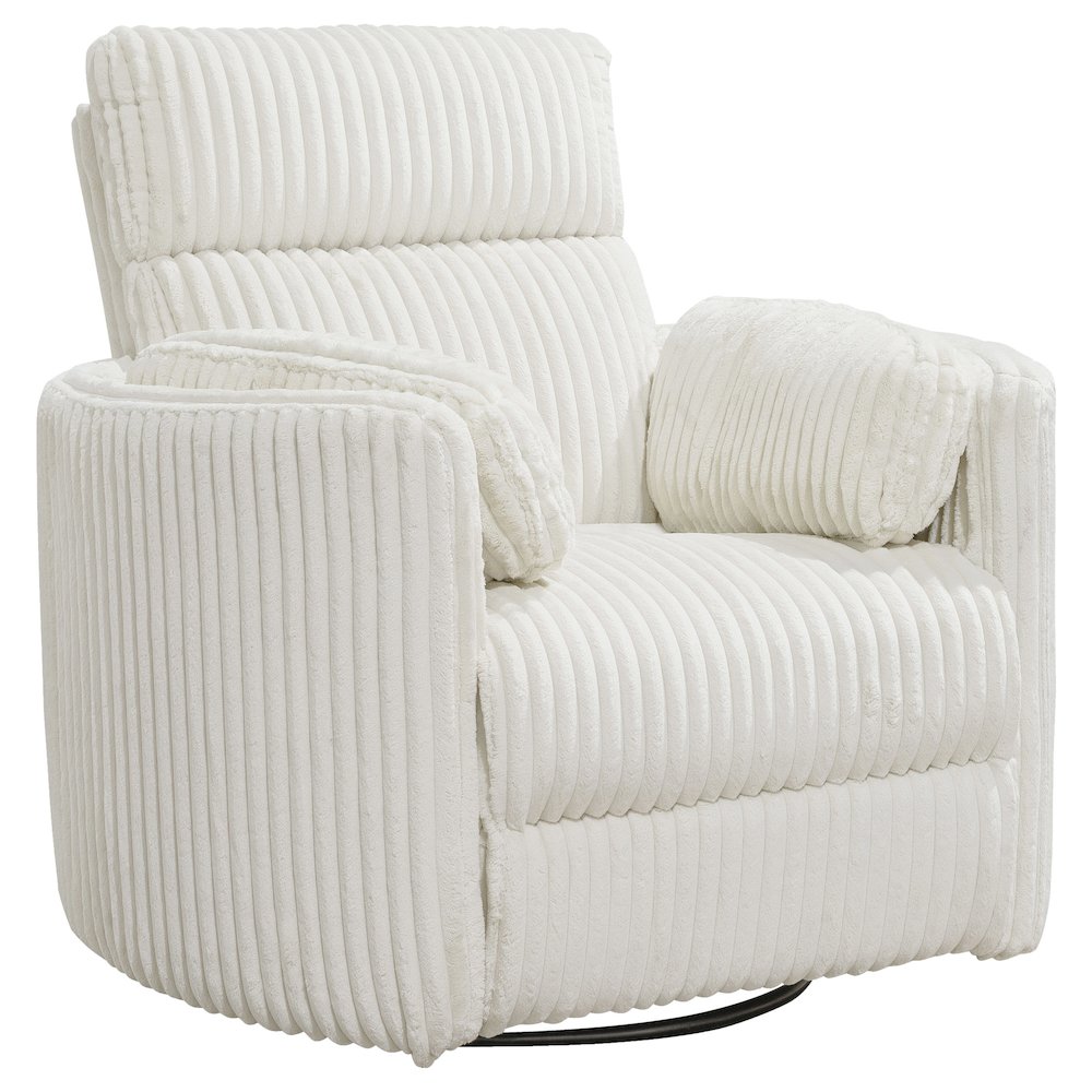 Radius - Mega Ivory Power Reclining Sofa and Two Recliners