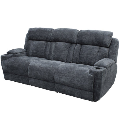 Dalton - Lucky Charcoal Power Reclining Sofa and Recliner