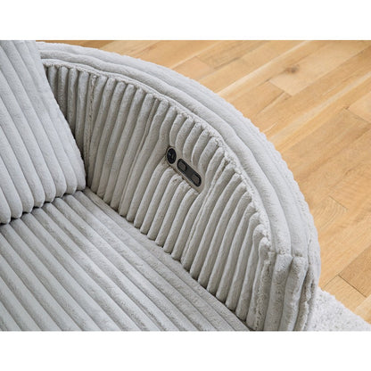 Radius - Mega Grey Power Glider Reclining Console Loveseat