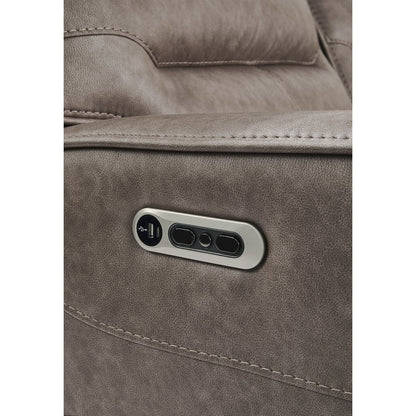 Lawson Sydney Brunette Zero Gravity Triple Power Reclining Sofa with Drop