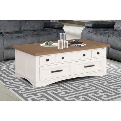 Modern - Cotton Lift Top Cocktail Table with 2 End Tables