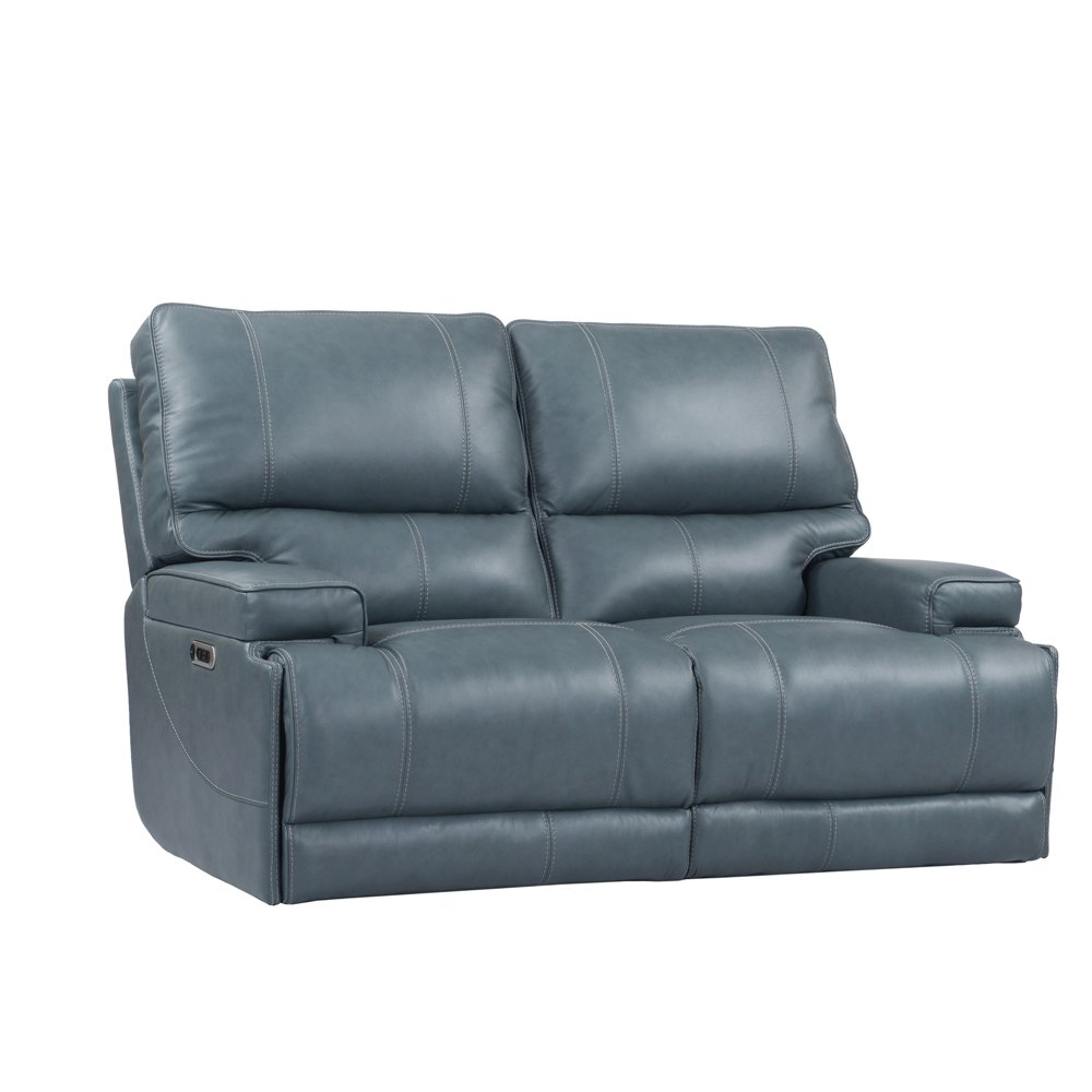 Whitman - Verona Azure - Powered By Freemotion Power Reclining Sofa and Loveseat