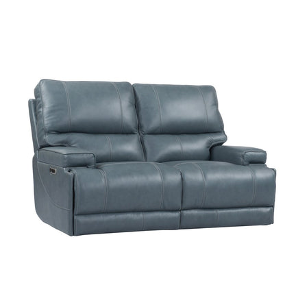 Whitman - Verona Azure - Powered By Freemotion Power Reclining Sofa and Loveseat